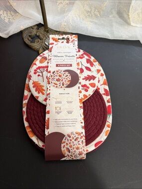 BKLYN steel co. Woven trivets set of 4